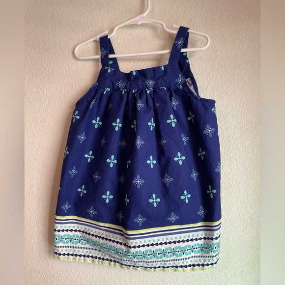 Gymbore Girls Blue Floral Tank Top size 10 - Picture 1 of 5